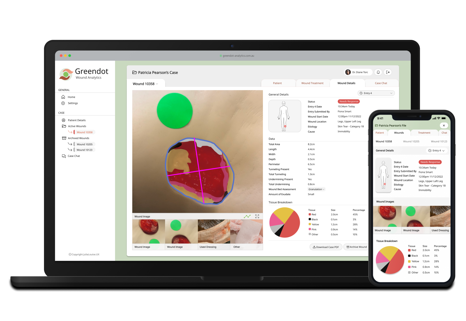 Image of Greendot Analytics Platform on Laptop & Mobile Device