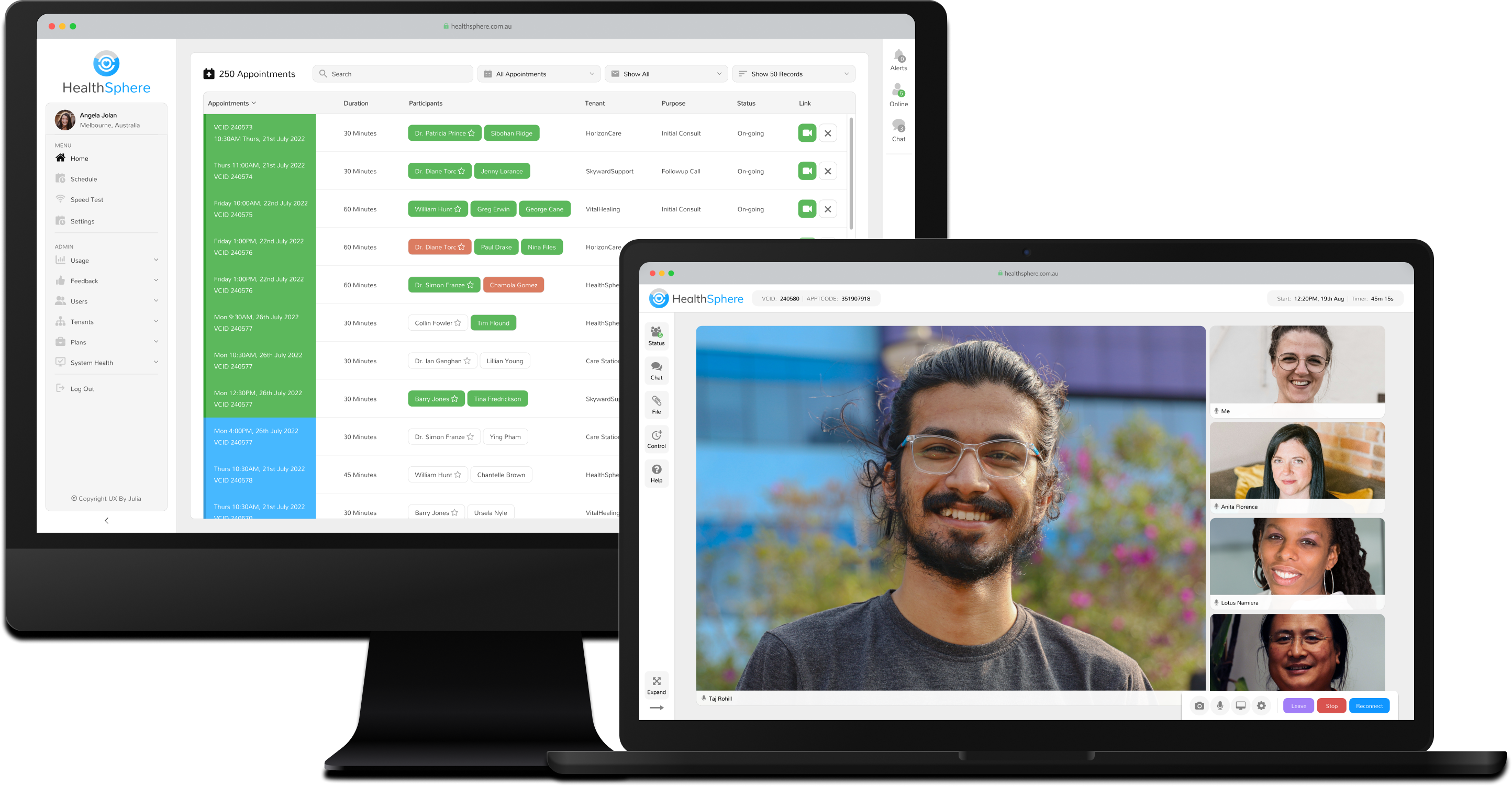Image of HealthSphere Application